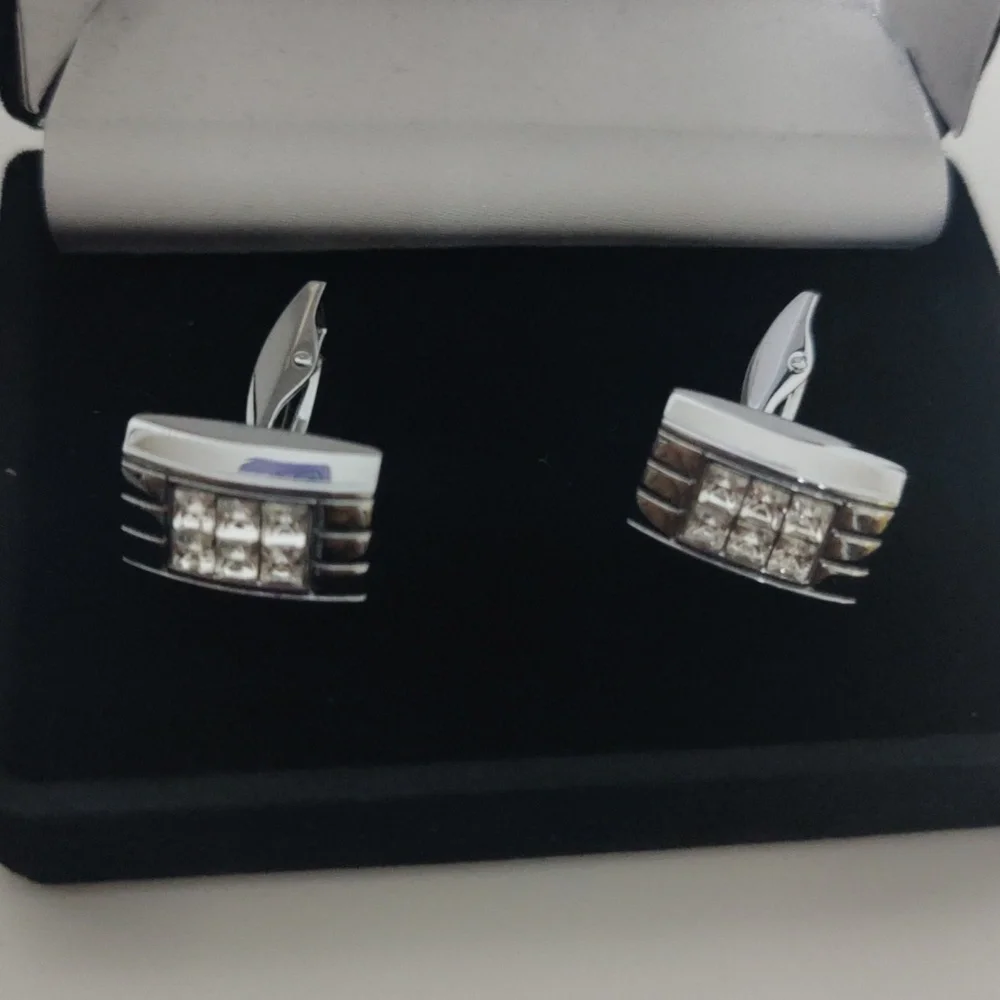 Umo Lorenzo Silver Cufflinks NWT